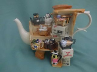 Vintage Novelty Teapot,  Paul Cardew,  Teapot Collectors Stall,  Limited Edition