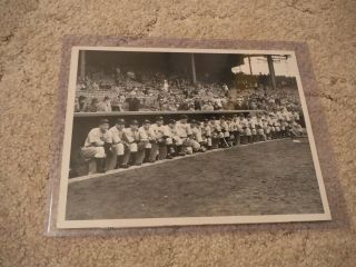 Rare Type 1 Yankee Team Photo From 1936 Ws (lou Gehrig,  Joe Dimaggio)