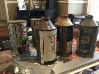 Vintage Beer Cans,  empty of contents 4