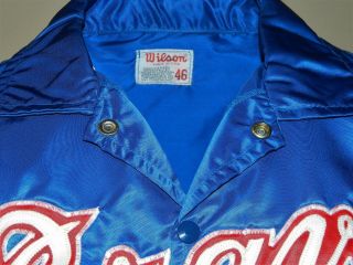 Vintage Game Worn Atlanta Braves Satin Windbreaker Jacket - Wilson Size 46 3