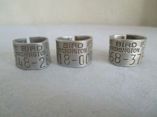 6 Avise Bird Bands Washington D.  C.  Vintage Hunting Duck/Goose 2