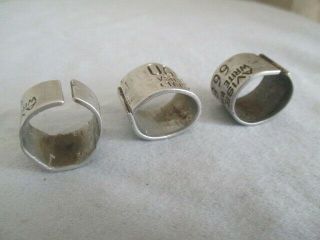 6 Avise Bird Bands Washington D.  C.  Vintage Hunting Duck/Goose 5