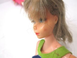 Vintage Mod Era Barbie & Francie Mattel Dolls 60s 70s Style Fashion Pink Blue 4
