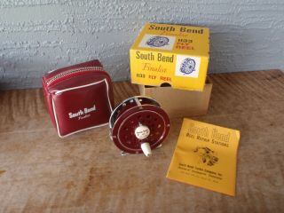 South Bend Finalist 1133 Fly Reel & With Pouch & Paper