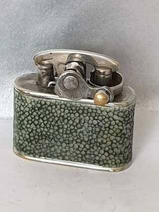 Vintage 1930s Shagreen Colibri Kickstart Petrol Lighter