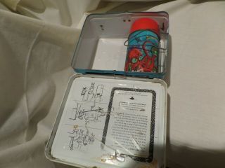 Rare - Vintage 1967 " Voyage To The Bottom Of The Sea " Metal Lunch Box With Matchi
