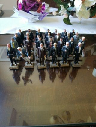Vintage Marx Presidents Set Of 27 Hard Plastic Toy Figures Late - 1970 