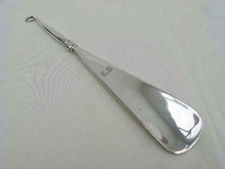 A Good Quality Hallmarked Solid Silver Combination Shoe Horn & Button Hook. 2