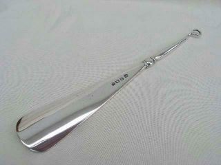 A Good Quality Hallmarked Solid Silver Combination Shoe Horn & Button Hook. 6