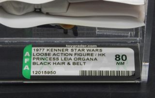 AFA 80 vintage Star Wars PRINCESS LEIA Kenner action figure 1977 first 12 3
