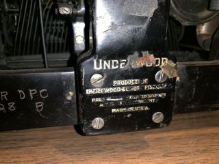 Vintage Antique Underwood Typewriter Underwood 11 7