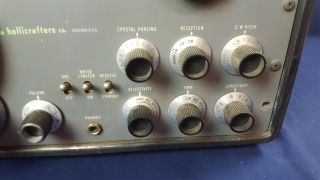Vintage Hallicrafters SX - 42 Ham Radio Receiver Ser 92535 w Full Case 3