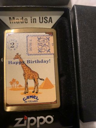 Camel Zippo Brass Collectors Packs 80 Years Complete Set Of 4 All Rare 10