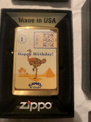 Camel Zippo Brass Collectors Packs 80 Years Complete Set Of 4 All Rare 11