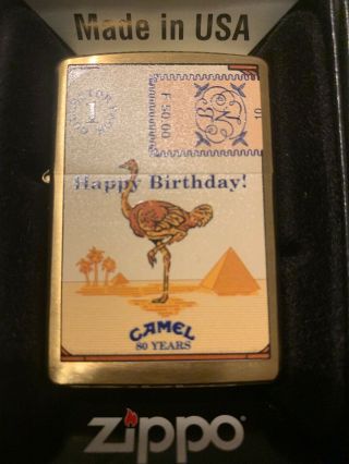 Camel Zippo Brass Collectors Packs 80 Years Complete Set Of 4 All Rare 2