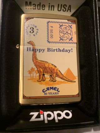 Camel Zippo Brass Collectors Packs 80 Years Complete Set Of 4 All Rare 5