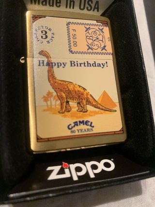 Camel Zippo Brass Collectors Packs 80 Years Complete Set Of 4 All Rare 8