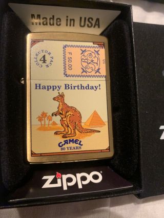Camel Zippo Brass Collectors Packs 80 Years Complete Set Of 4 All Rare 9