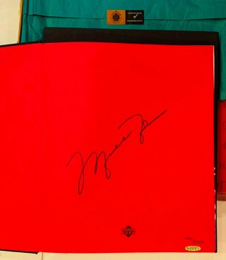 MICHAEL JORDAN LIMITED EDITION AUTOGRAPHED SIGNED RARE AIR PHOTO BOOK UDA 2