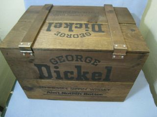 Rare Vintage George Dickel Tennessee Whisky Wooden Crate