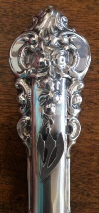 Vintage Mezuzah Case Sterling Silver Large With Scroll Wedding Housewarming Gift