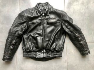 Triumph Vintage Leather Motorcycle Jacket Size L - Rrp £400