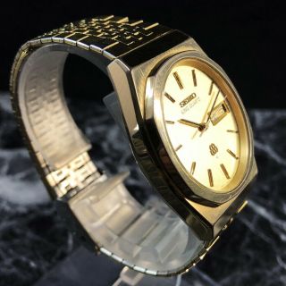 Seiko Twin King Quartz Watch 9923 - 7010 Bracelet Gold KQ 3