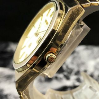 Seiko Twin King Quartz Watch 9923 - 7010 Bracelet Gold KQ 4