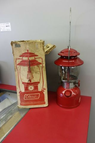 Vintage Red Coleman Camping Lantern / 1973? 4