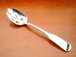 1810 By International Sterling Silver Pierced Serving Spoon 8 "