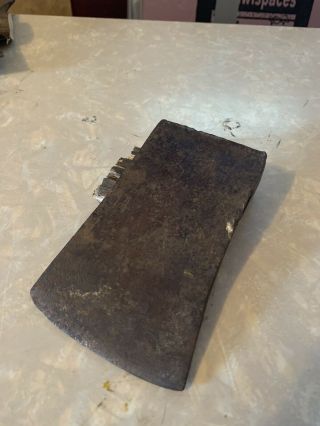 Vtg Old Rusty Antique Iron Axe Head Tool Marked Tba Usa