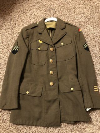 Ww2 Us Army Jacket,  Early Class A,  Laundry Number?