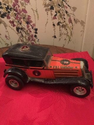 Vintage Metal Toy Car 1960’s FBI Godfather 1931 Battery Powered Car 2