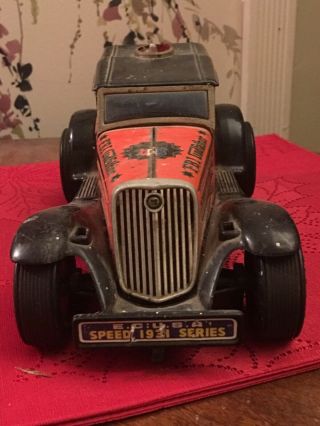 Vintage Metal Toy Car 1960’s FBI Godfather 1931 Battery Powered Car 6