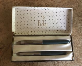 Vintage Parker 51 Fountain Pen And Ballpoint Pen Set