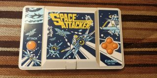 Casio Space Attacker Retro Vintage Handheld Video Game 1986