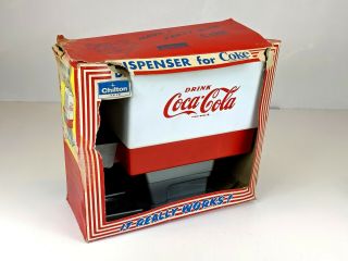 Vintage Chilton Toy Coke Dispenser - Pkg - Have a Coca - Cola Party 4