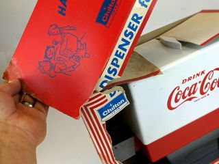 Vintage Chilton Toy Coke Dispenser - Pkg - Have a Coca - Cola Party 5