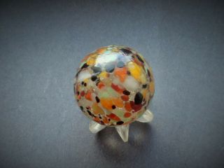 MARBLES HANDMADE ANTIQUE? VINTAGE? CHRISTENSEN? GUINEA MARBLE 1 