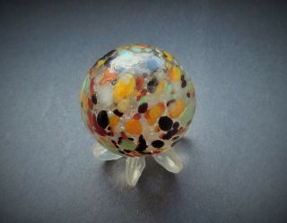 MARBLES HANDMADE ANTIQUE? VINTAGE? CHRISTENSEN? GUINEA MARBLE 1 