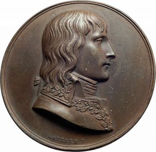 1796 French Revolutionary War Battle Napoleon Bonaparte France Medal Rare I78225