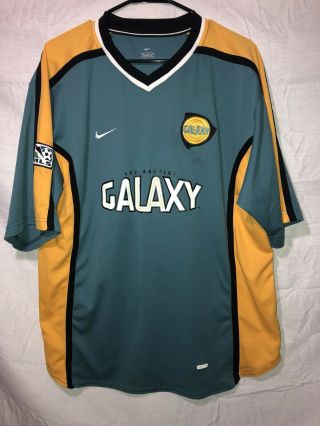 Vintage Nike La Galaxy Mls Soccer Jersey Men’s Xl - Made In The Usa 2000 - 2001