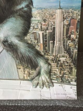 VINTAGE KING KONG 3 - D POSTER Florence Italy 1976 Paramount Pictures RARE 2