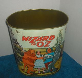 1939 MGM RARE Vintage Wizard of Oz Cheinco trash can - Metal - 7
