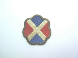Ww 2 Cut - Edge Us Army 17th Infantry Division Shoulder Patch Ghost