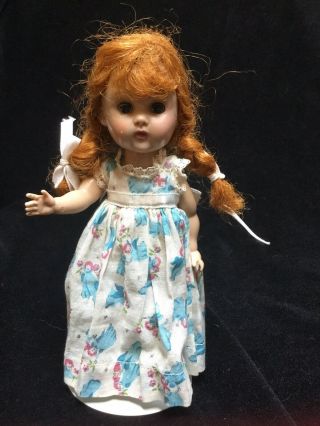 Vintage Vogue Ginny Doll - Braided Red Long Hair - Straight Leg Walker