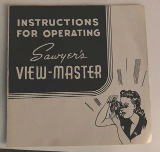 VINTAGE SAWYERS VIEW - MASTER Model - A Clamshell Viewer,  20 DISCS,  2 Inserts,  Box 7