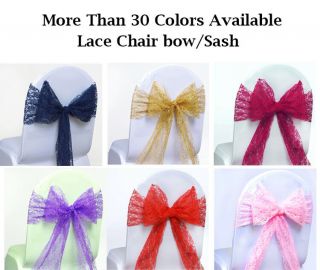 150 Lace Chair Bow Sash Tie Band For Wedding Party Venue Decoration Vintage Diy