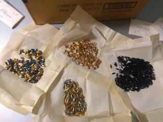 153 VTG RHINESTONES FULL PCKGS MANY COLORS ROUND NAV PEAR JEWELRY REPAIR LOOSE 6