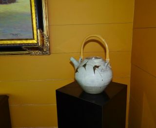 WILLIAM MARSHALL / RARE ST.  IVES TEAPOT / Bernard Leach interest 10